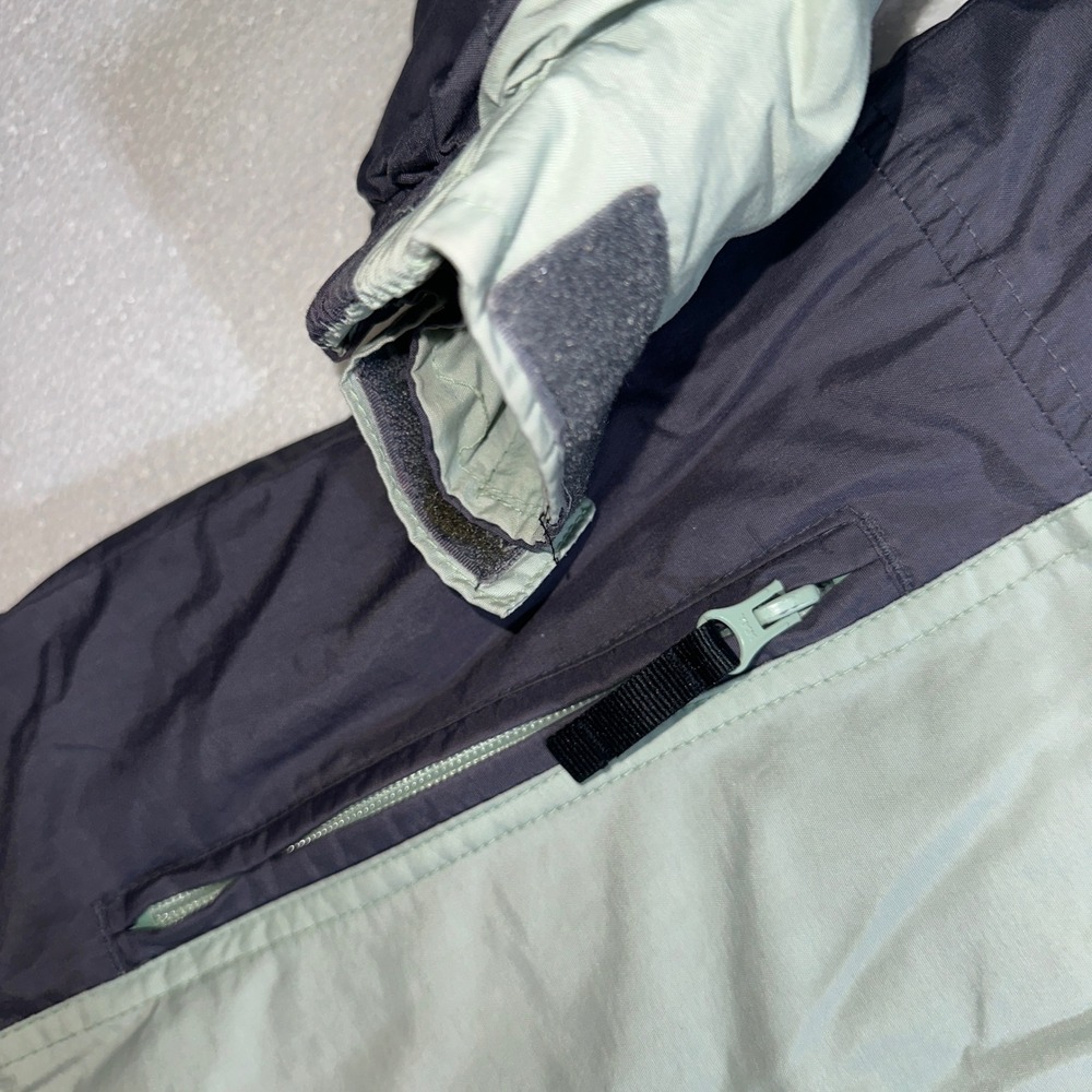 Columbia Vertex Womens Large Sage Green Charcoal Waterproof Hooded Ski Jacket - Picture 7 of 16